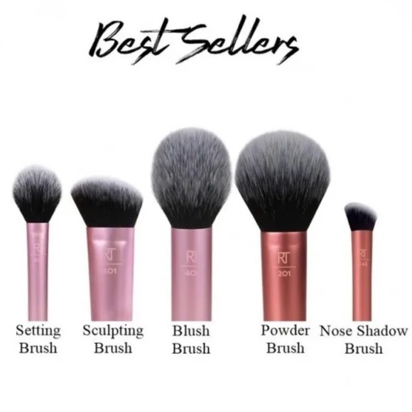 NIB NWT Real Techniques - Face Essentials Brush Set (5 piece brush set) - Picture 2 of 13